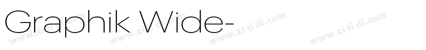 Graphik Wide字体转换